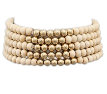 Gold & Beaded Bracelet Set