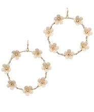Load image into Gallery viewer, Rosey Floral Dangles
