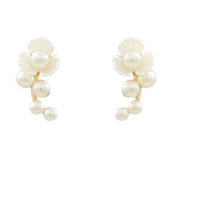 Pearl Floral Studs