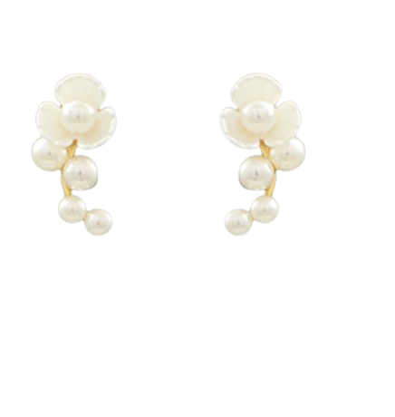 Pearl Floral Studs