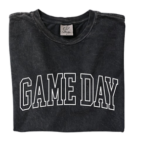 Game Day Graphic Tee- Grey