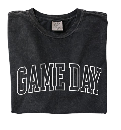 Game Day Graphic Tee- Grey