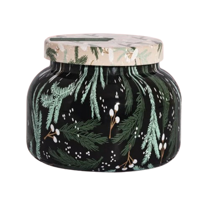 Capri Blue Holiday Crystal Pine Pattern Play Candle