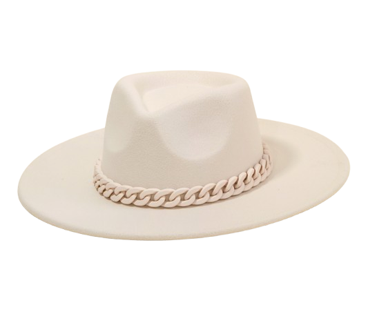 Joslyn Chain Link Strap Fedora Hat