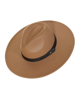 Luke Leather Strap Fedora Hat