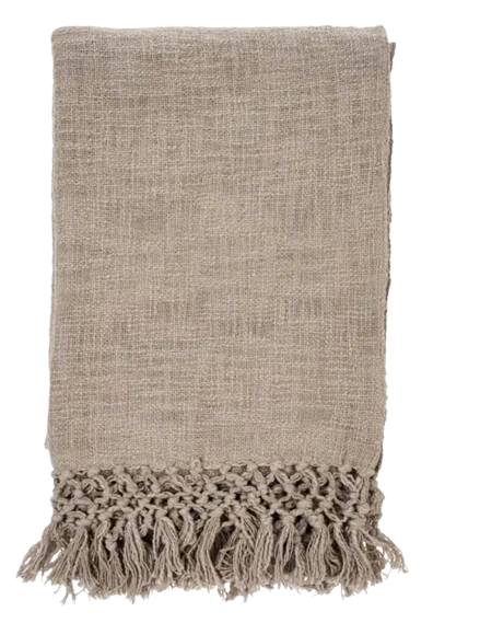 Calvin Braided Tassel Throw