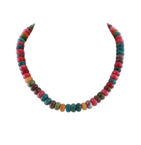 Deck of Color Stone Necklace