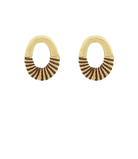 Emmy Wrapped Oval Studs