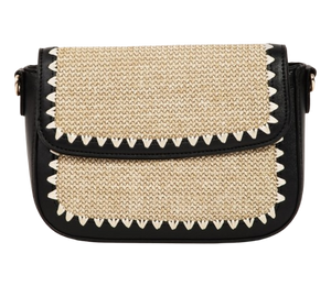 Megan Braided Leather Crossbody Bag