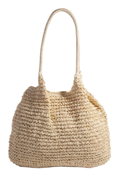 Bradley Braided Straw Tote Bag
