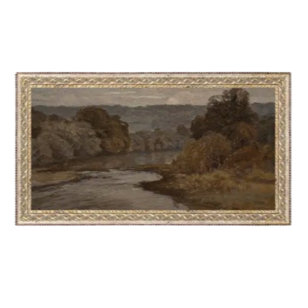 20x11 Autumn River Framed Art
