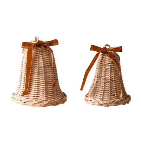 Rudy Woven Rattan Bells