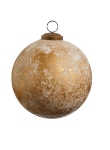 Ember Distressed Ball Ornament