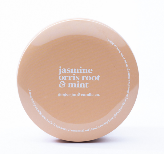 Jasmine, Orris Root, & Mint Tin Candle