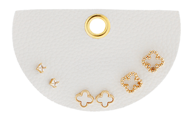 Clover Studs- Set of 3