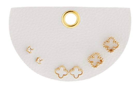 Clover Studs- Set of 3