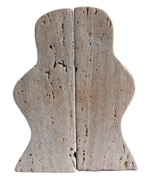 Cameron Travertine Book Ends