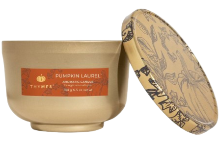 Pumpkin Laurel 6.5 oz Tin Candle