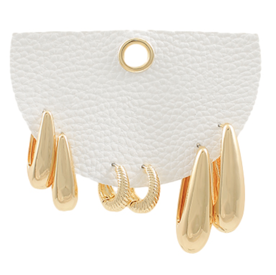 Lana Teardrop Hoop Set