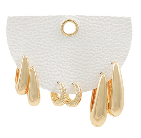 Lana Teardrop Hoop Set