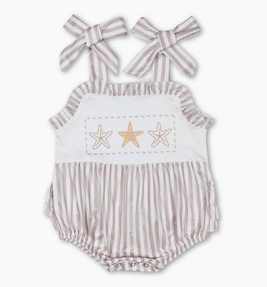 Starfish Summer Sleeveless Girls Romper