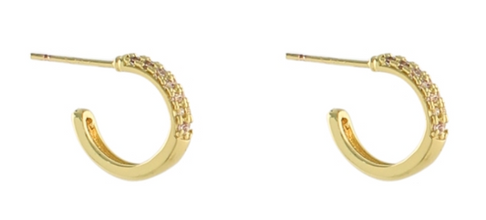 Luella Pave CZ Hoops