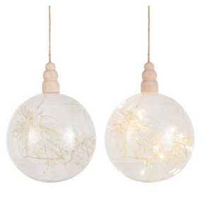 Hazel Botanical Ball Ornament