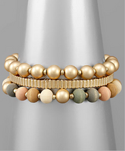 Load image into Gallery viewer, Wood Ball Bracelet Set
