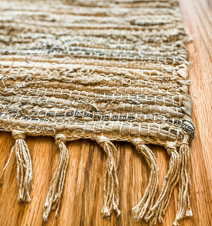 4x6 Jute Rug - Natural/Gold - Leyland Blue