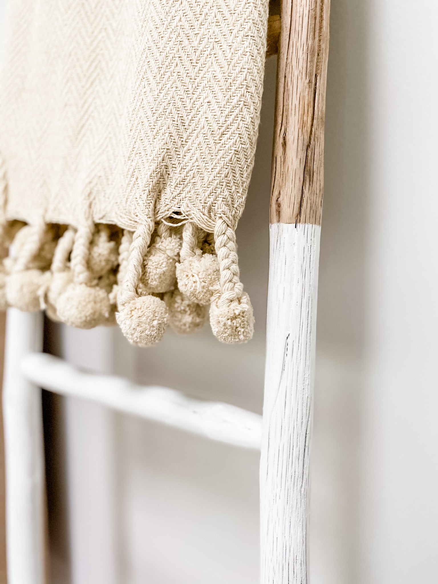 White Wood Ladder (Local Delivery Only) - Leyland Blue