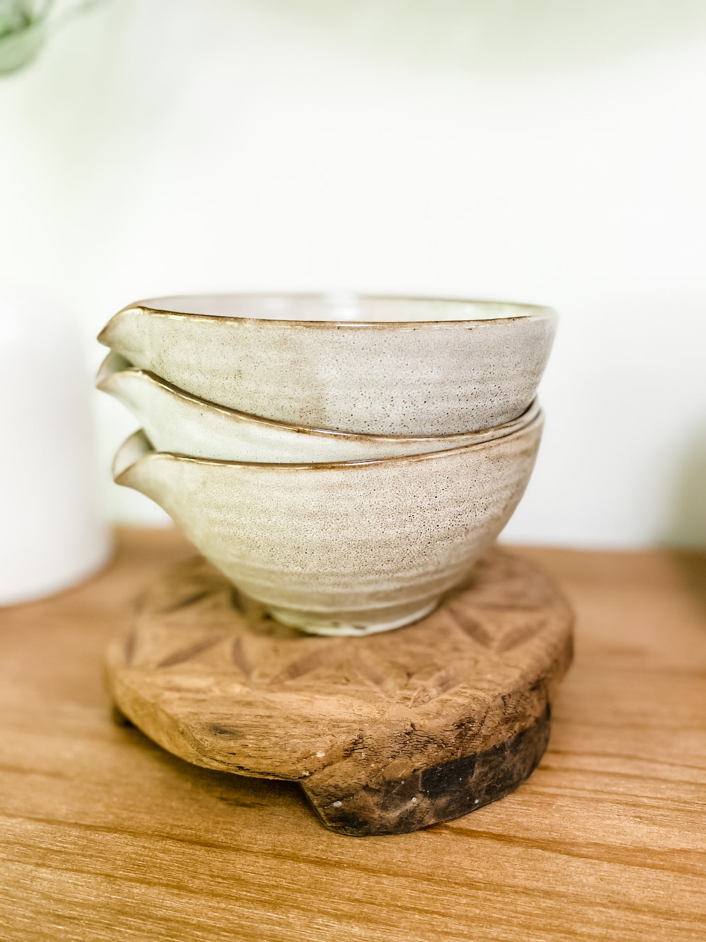 White Speckled Bowl - Leyland Blue