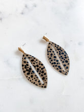 Load image into Gallery viewer, Cheetah Teardrop Earrings
