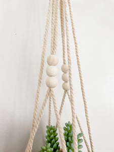 Hanging Macrame & Clay Pot
