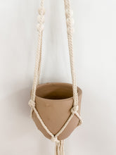 Load image into Gallery viewer, Hanging Macrame &amp; Clay Pot
