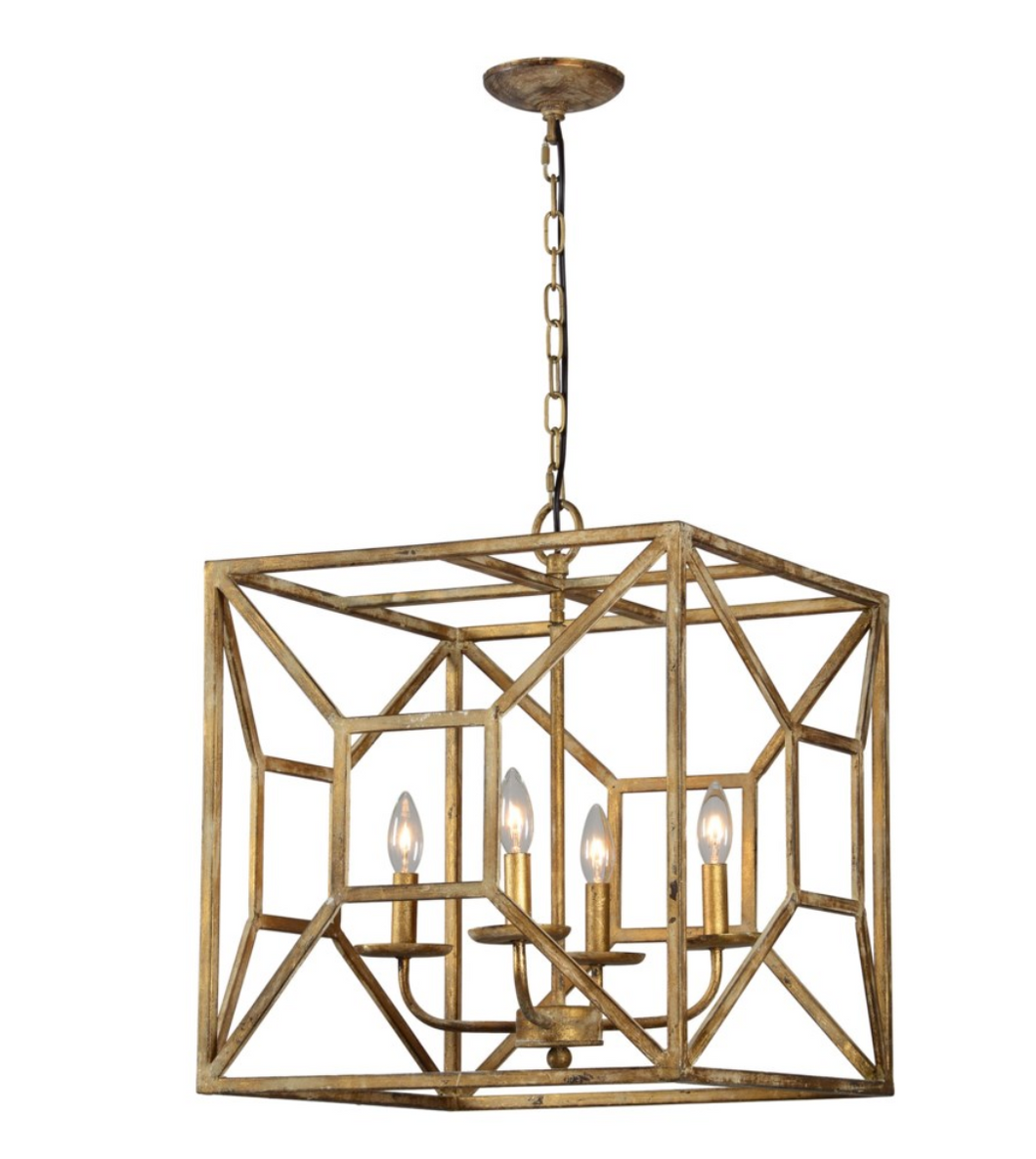 Quinn Gold Chandelier (in-store pickup only)