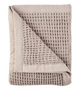 Waffle Weave Blanket- Taupe