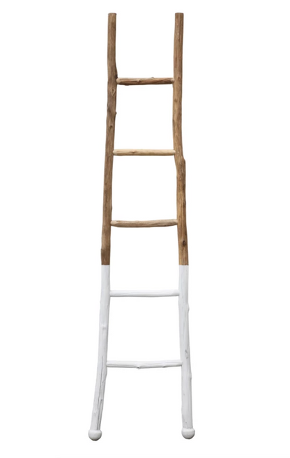 White Wood Ladder (In-Store Pickup Only)