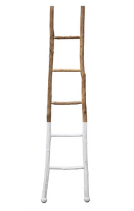 White Wood Ladder (In-Store Pickup Only)