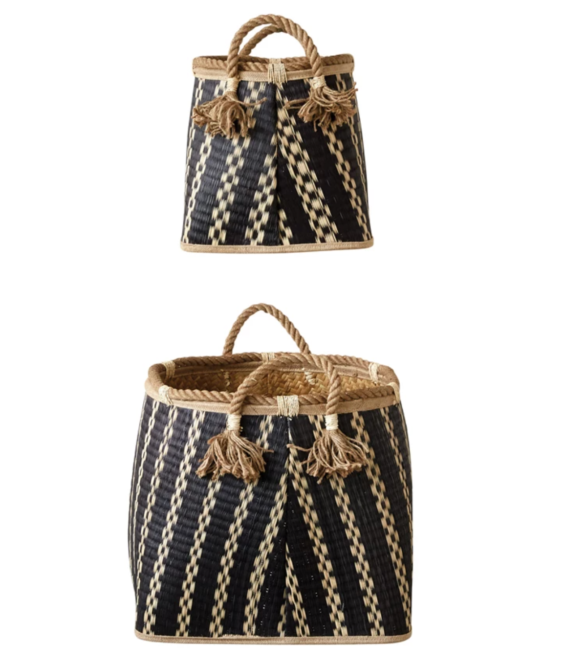 Black Basket with Handles