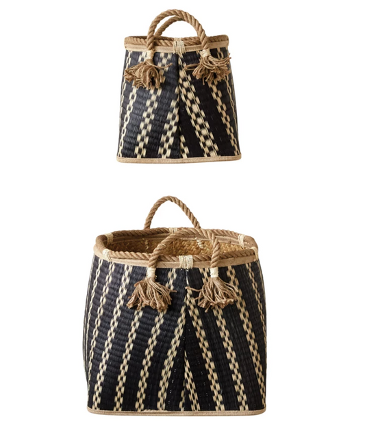 Black Basket with Handles