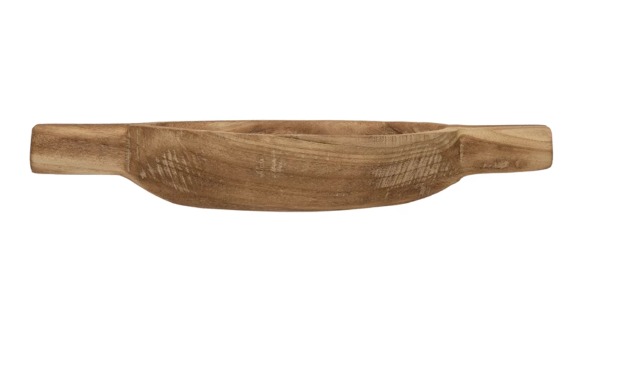 Paulownia Wood Tray with Handles