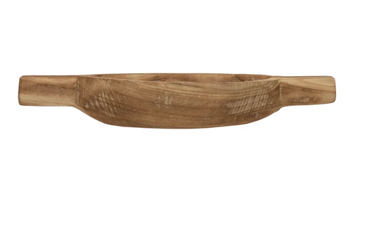Paulownia Wood Tray with Handles