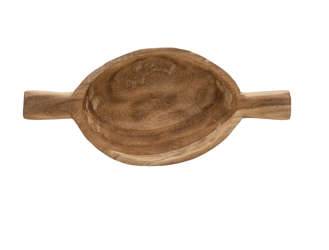 Paulownia Wood Tray with Handles