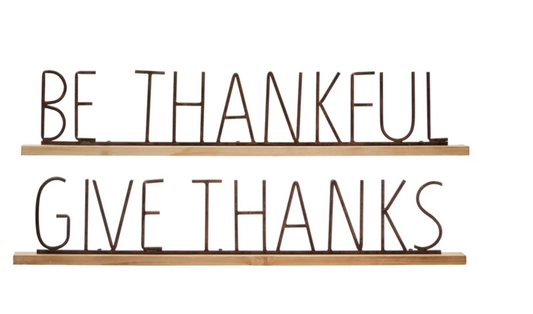 Metal & Wood Fall Signs