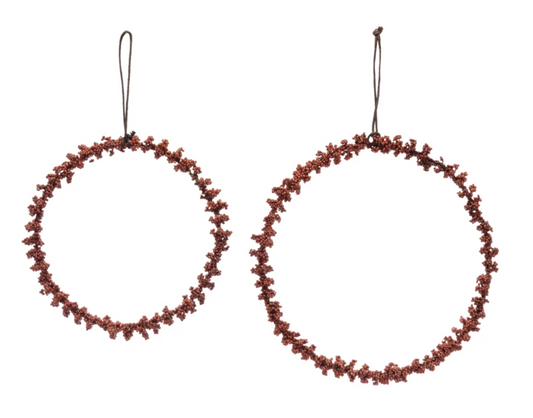 Faux Berry Wreath- Rust