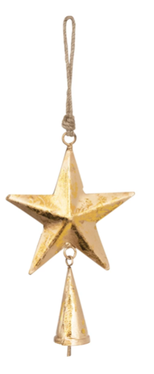 Distressed Gold Ornament