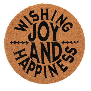 "Wishing Joy & Happiness" Doormat