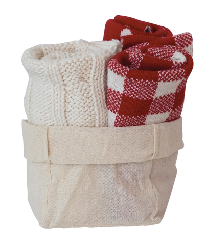Holiday Dish Cloths in Bag