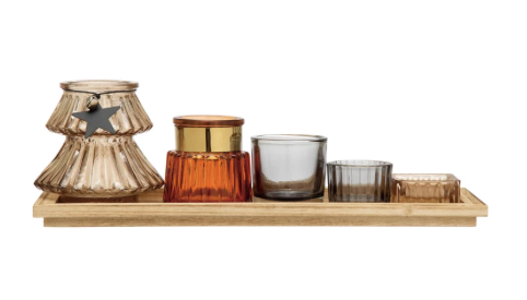 Merry Tealight Votive Holder