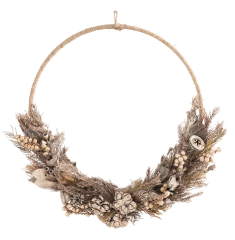 Noel Half Wreath